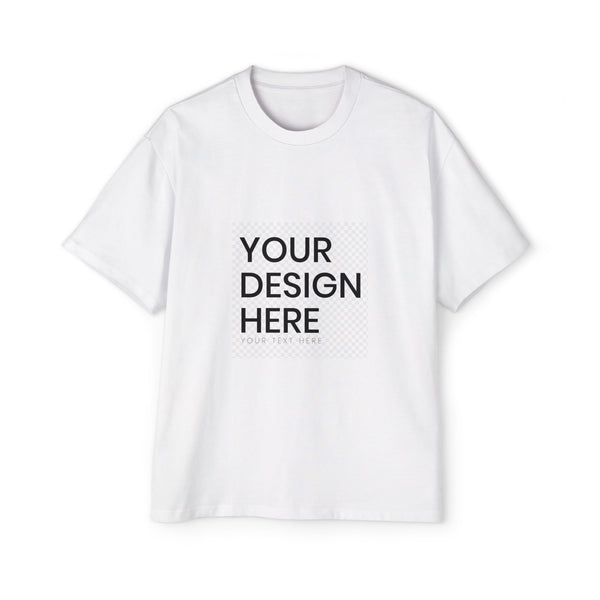 Customizable Men's Heavy Oversized T-Shirt - Perfect for Casual Style