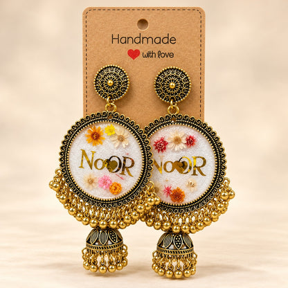 Custom Name Resin Earrings