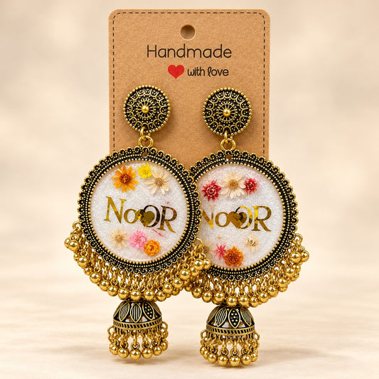 Custom Name Resin Earrings