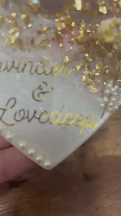 Custom Heart-Shaped Resin Home Decor